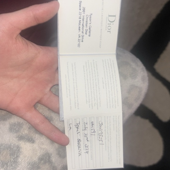 real 18k gold dior necklace with real diamond emblem on the letter “i” - Picture 7 of 7